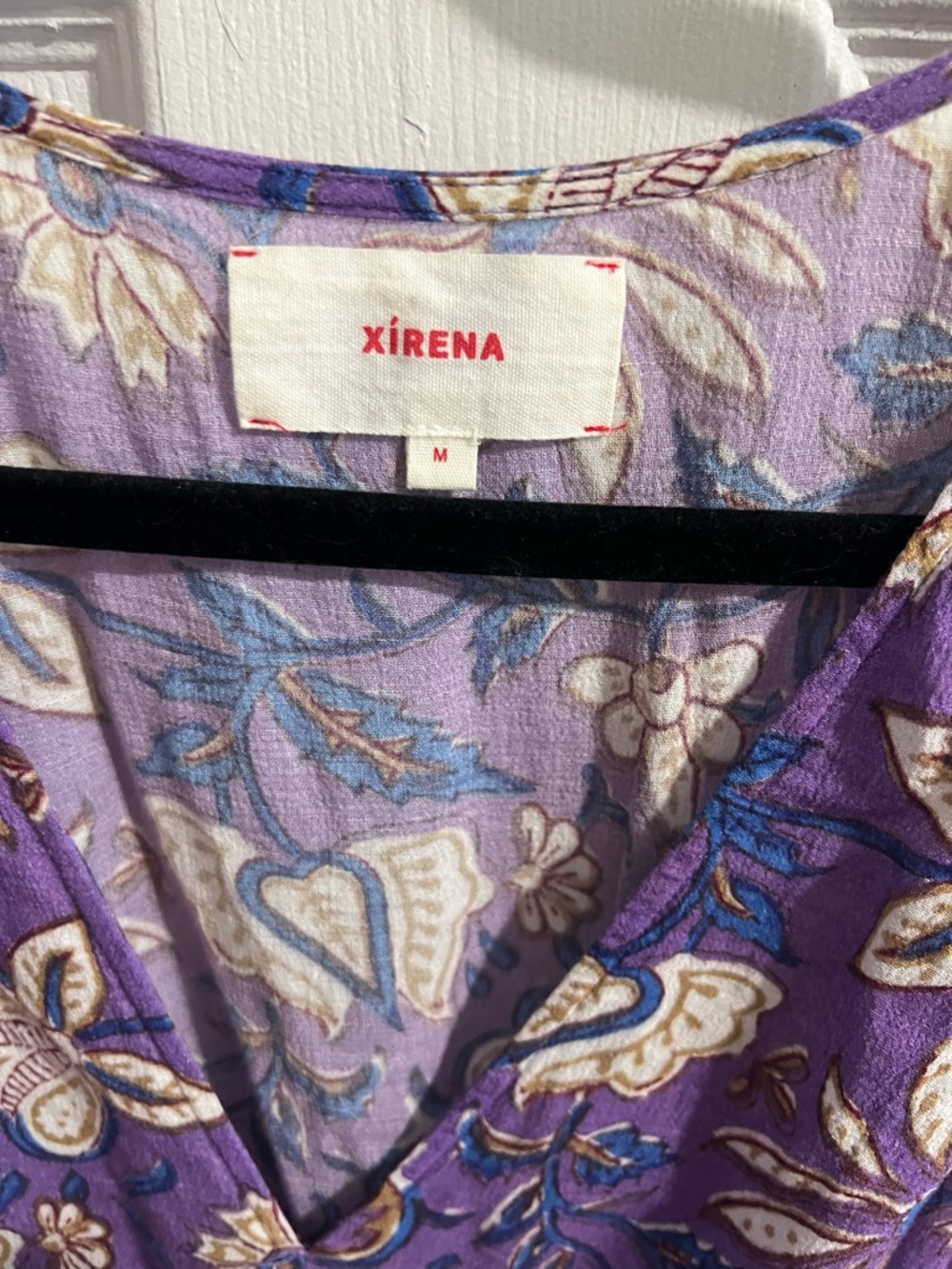 XiRENA Purple Floral Maxi Dress with Puff Sleeves - Picture 6 of 9
